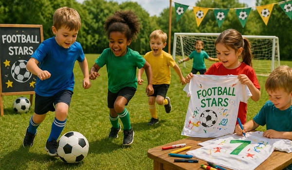 football-stars Summer Camp for Children in Happy Kids international kindergarten - Dinosaurs